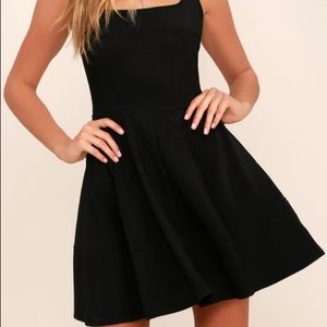 Lulu’s Home Before Daylight Black Dress